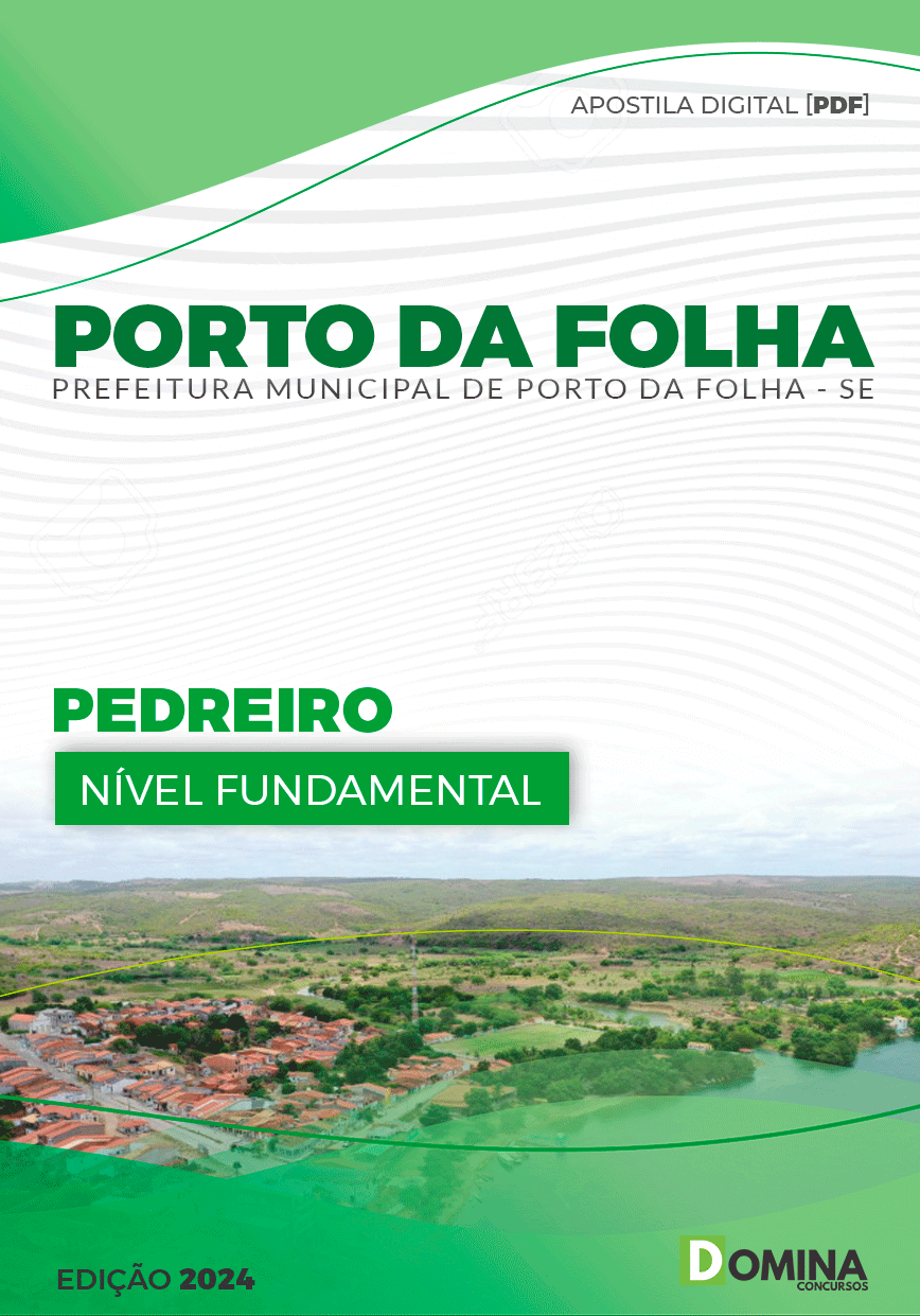 Apostila Porto Da Folha SE 2024 Pedreiro