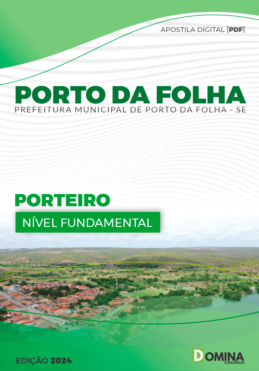 Apostila Porto Da Folha SE 2024 Porteiro