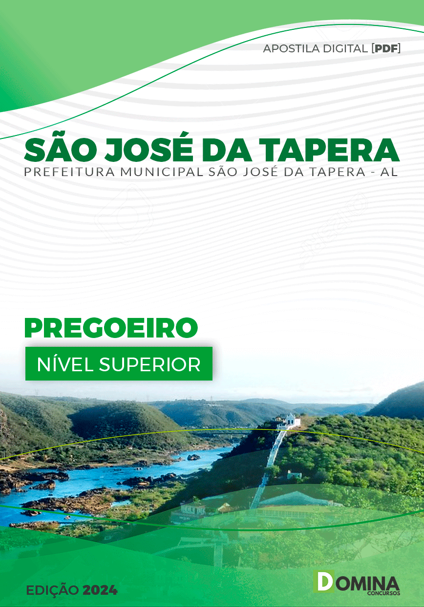 Apostila São José Da Tapera AL 2024 Pregoeiro