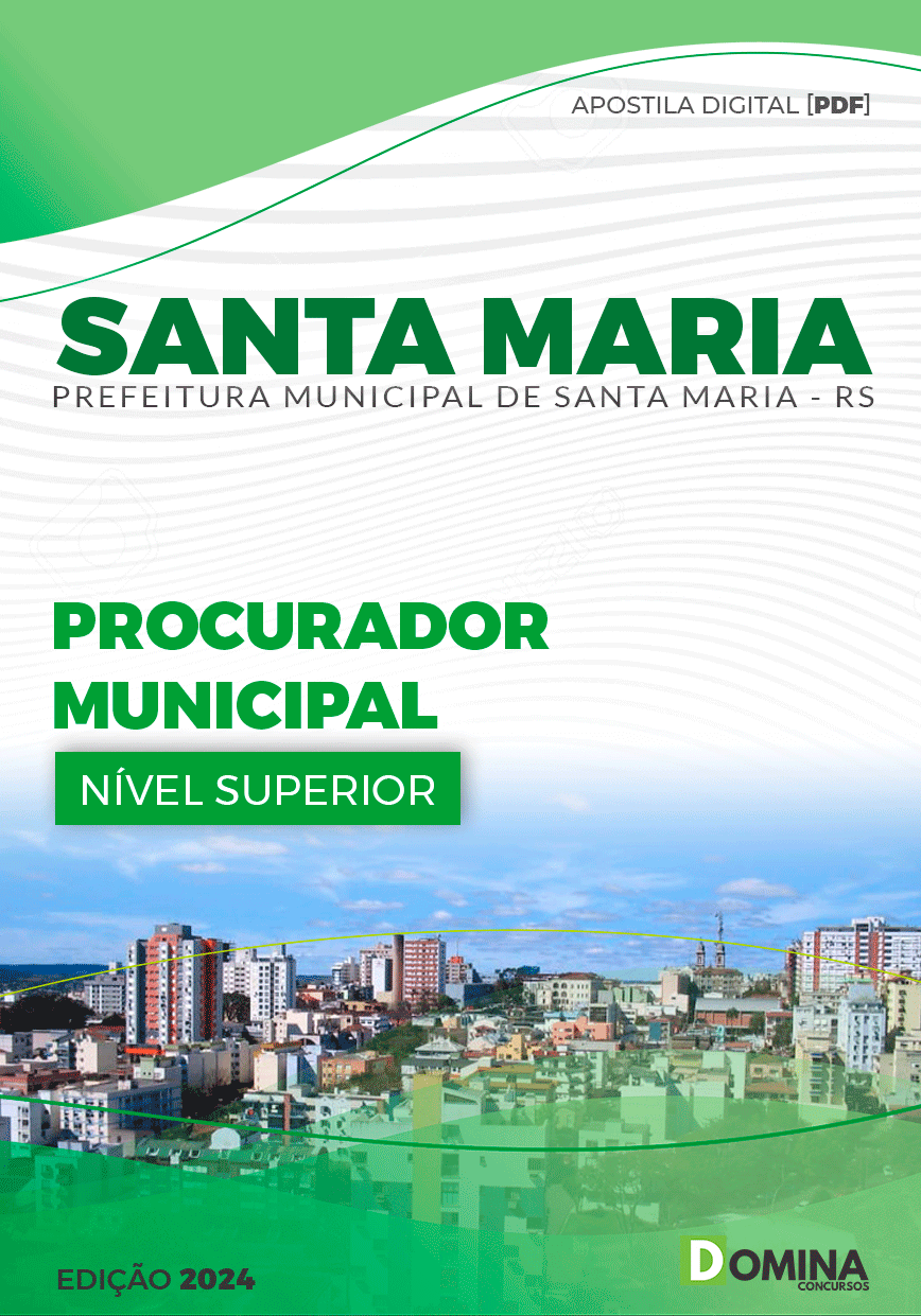 Apostila Procurador Municipal Santa Maria RS 2024