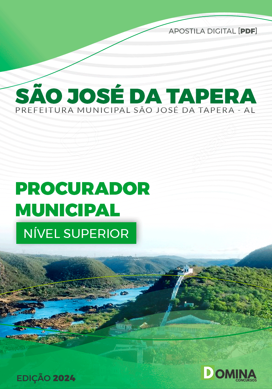 Apostila São José Da Tapera AL 2024 Procurador Municipal