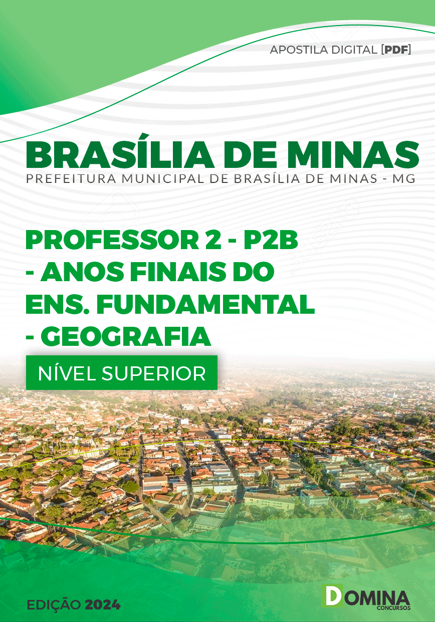 Apostila Brasília De Minas MG 2024 Professor De Geografia