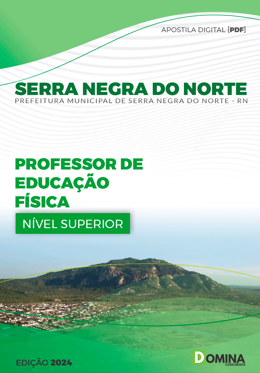 Apostila Serra Negra Do Norte RN 2024 Professor Educação Física