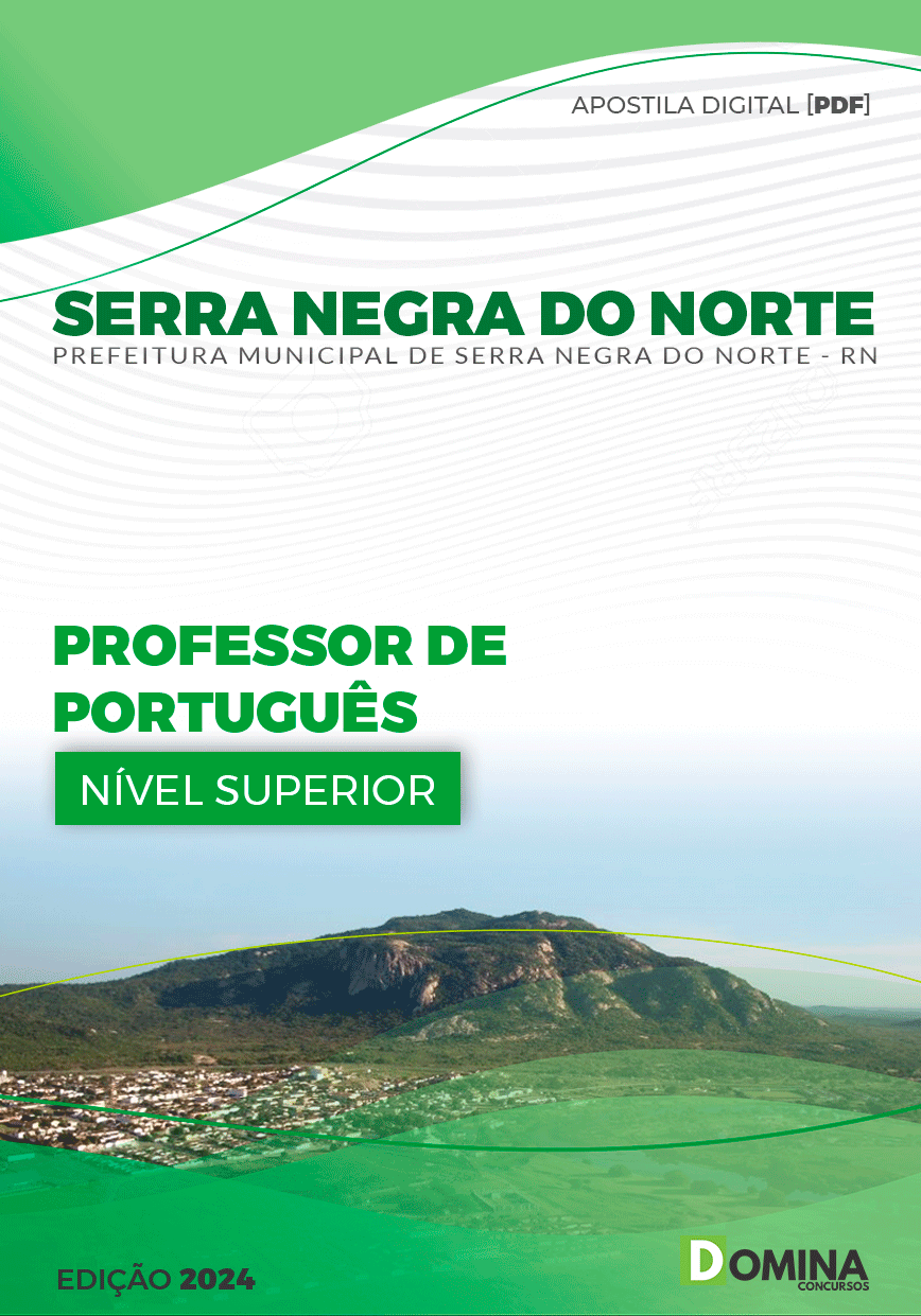 Apostila Serra Negra Do Norte RN 2024 Professor De Português