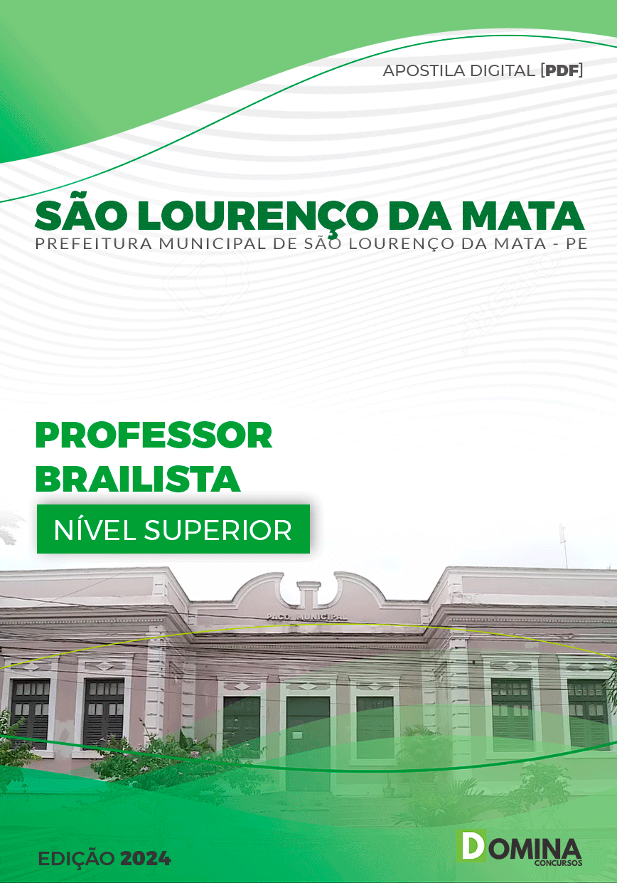 Apostila Professor de BRAILLE São Lourenço da Mata PE 2024