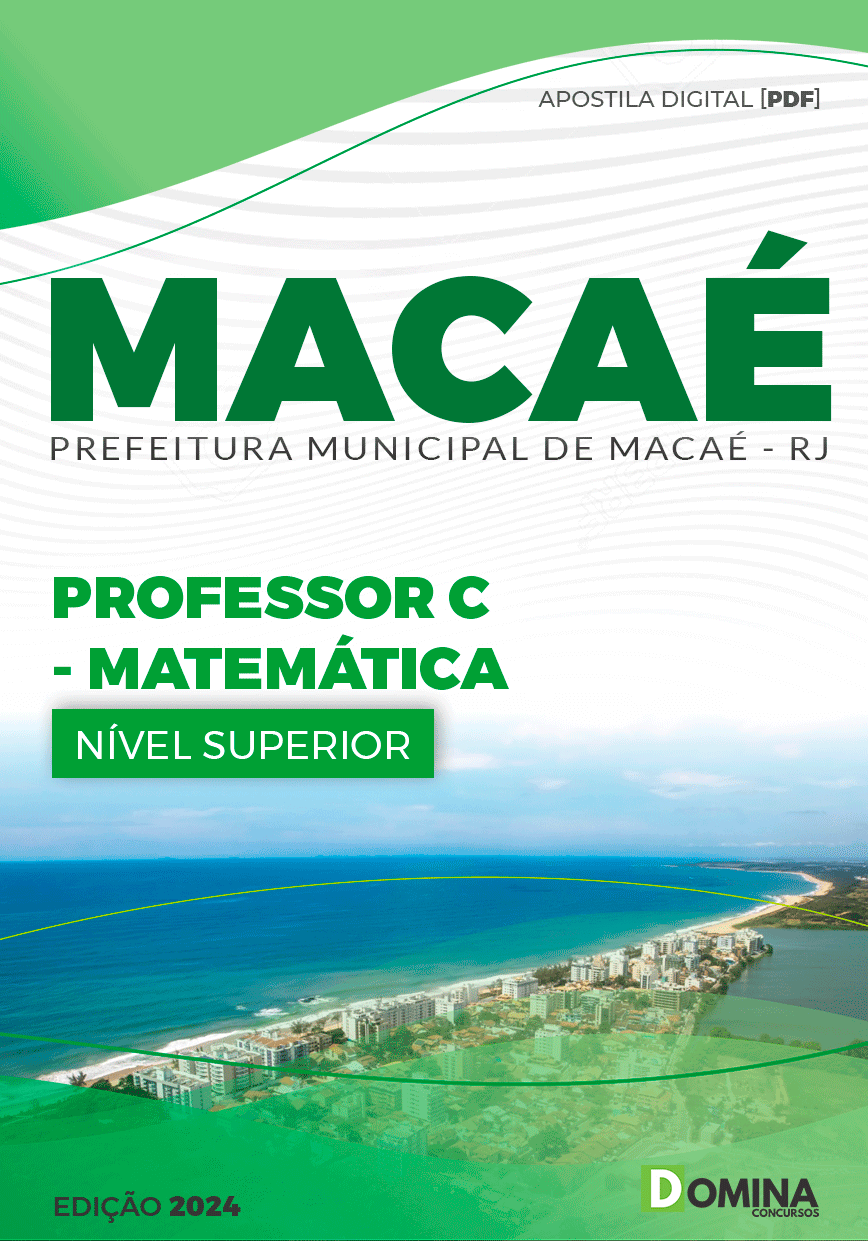 Apostila Professor de Matemática Macaé RJ 2024