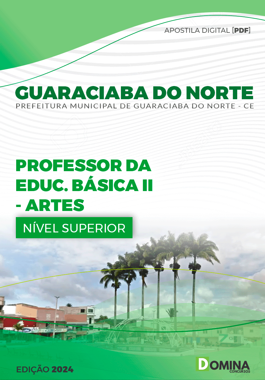 Apostila Professor de Artes Guaraciaba do Norte CE 2024