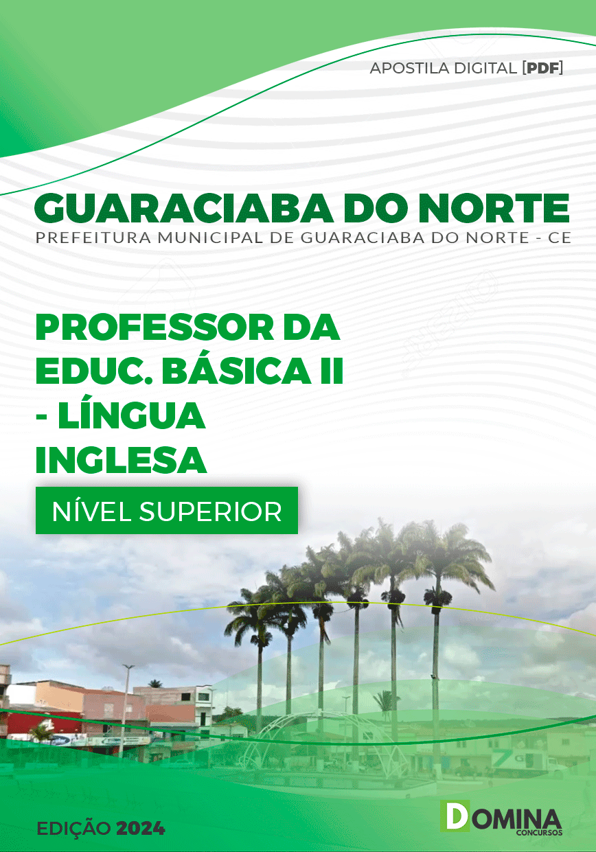 Apostila Professor de Inglês Guaraciaba do Norte CE 2024