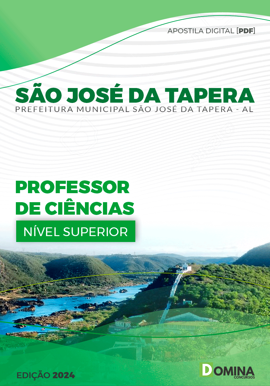 Apostila São José Da Tapera AL 2024 Professor De Ciências