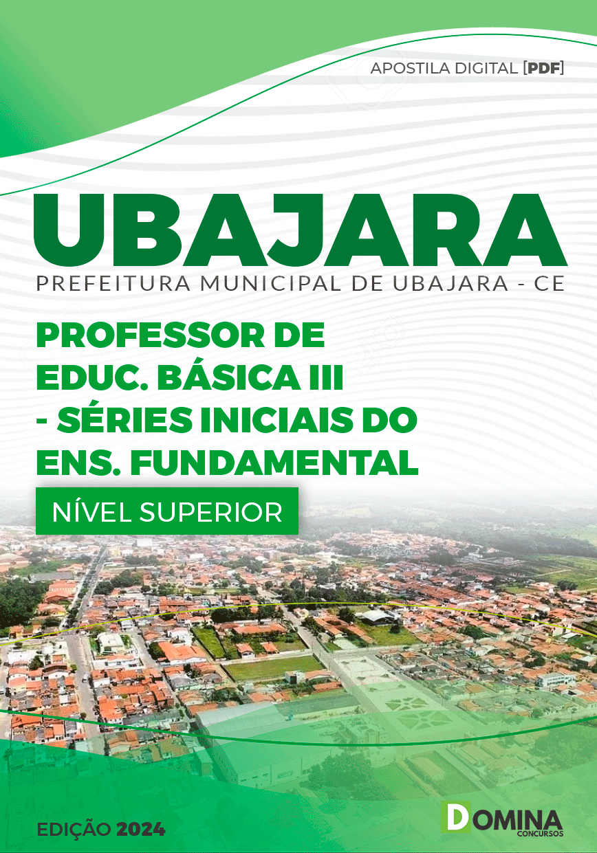 Apostila Professor de Séries Iniciais Ubajara CE 2024