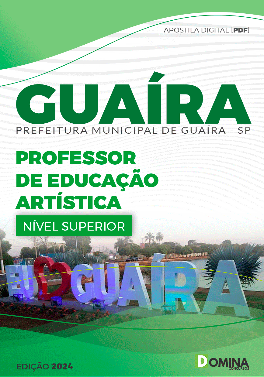 Apostila Professor de Educação Artística Guaíra SP 2024