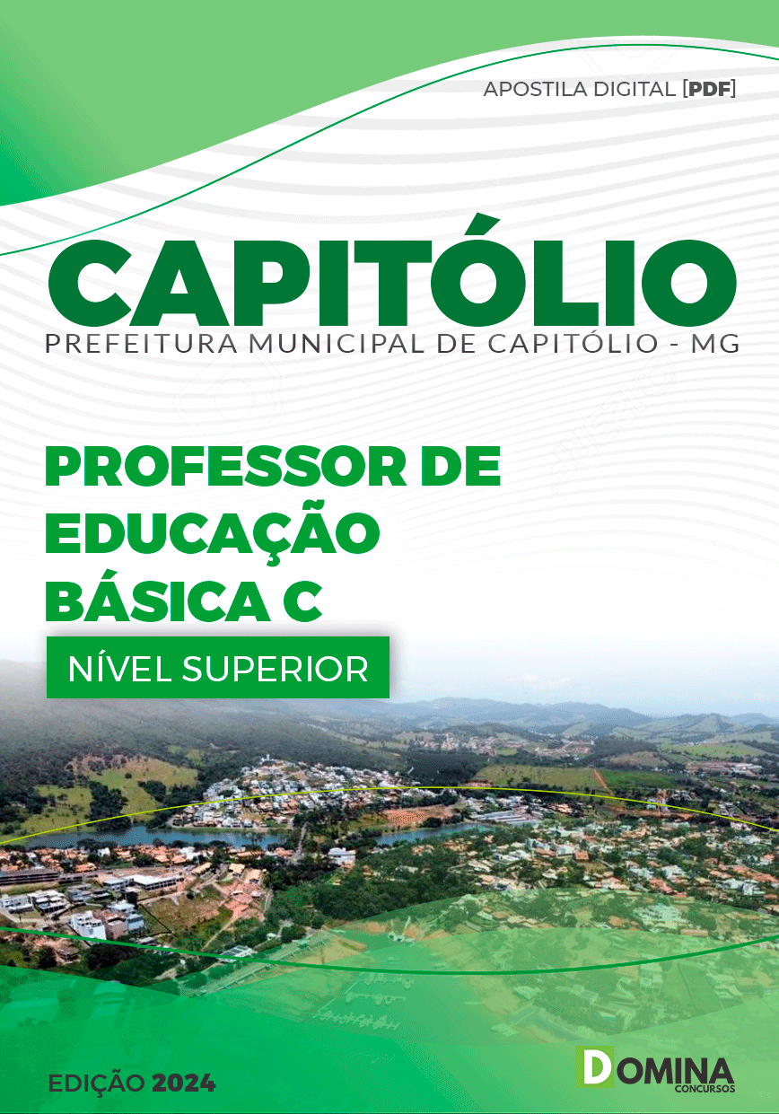 Apostila Capitólio MG 2024 Professor De Educação Básica C