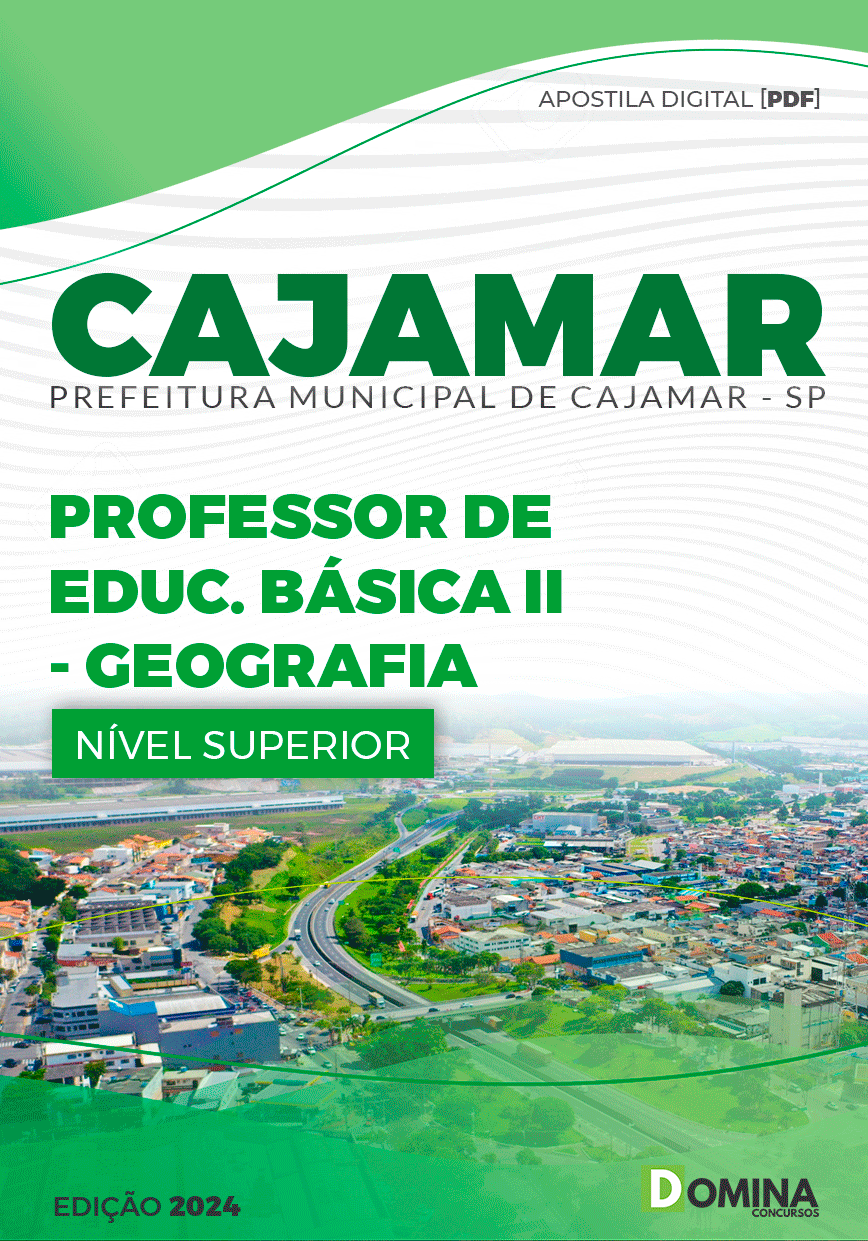 Apostila Cajamar SP 2024 Professor De Geografia