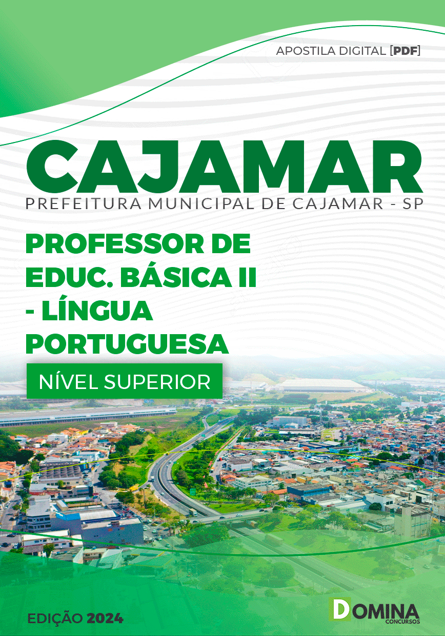 Apostila Cajamar SP 2024 Professor De Língua Portuguesa