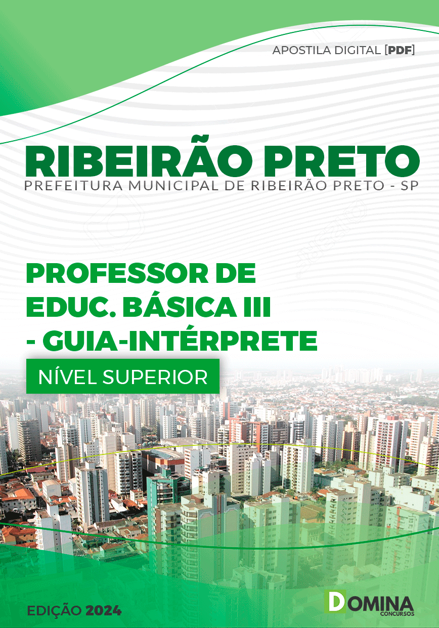 Apostila Ribeirão Preto SP 2024 Professor De Guia Intérprete