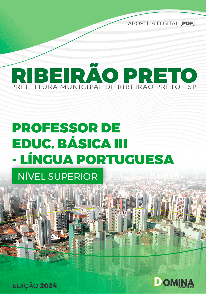 Apostila Ribeirão Preto SP 2024 Professor De Língua Portuguesa