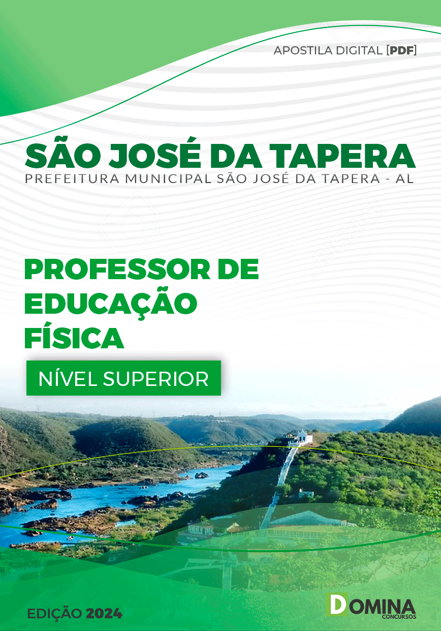 Apostila São José Da Tapera AL 2024 Professor De Ed Física