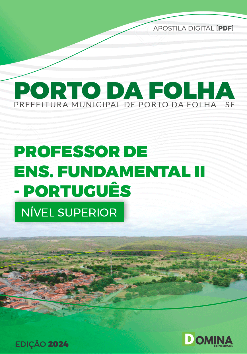 Apostila Porto Da Folha SE 2024 Professor De Língua Portuguesa