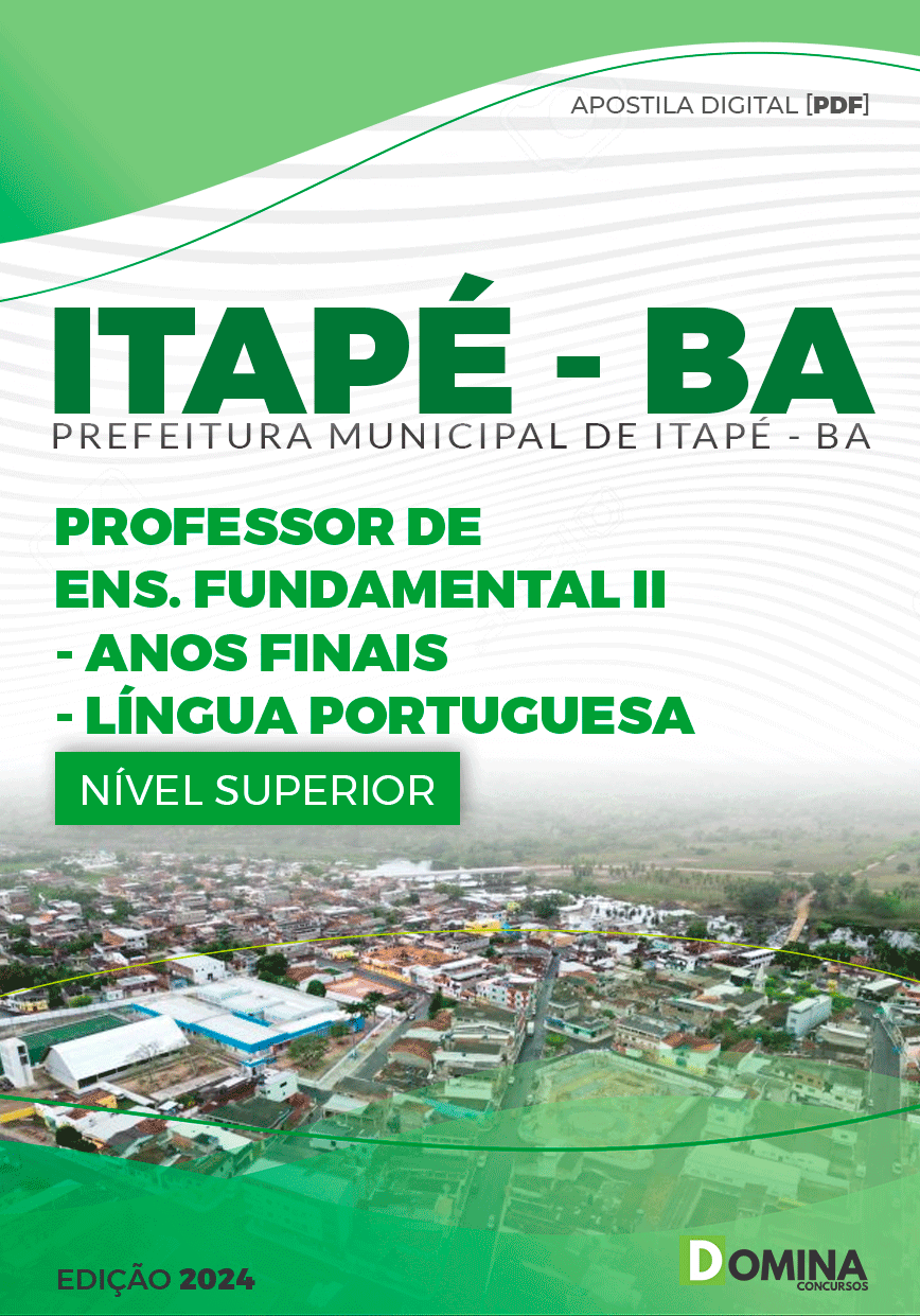 Apostila Professor de Português Itapé BA 2024