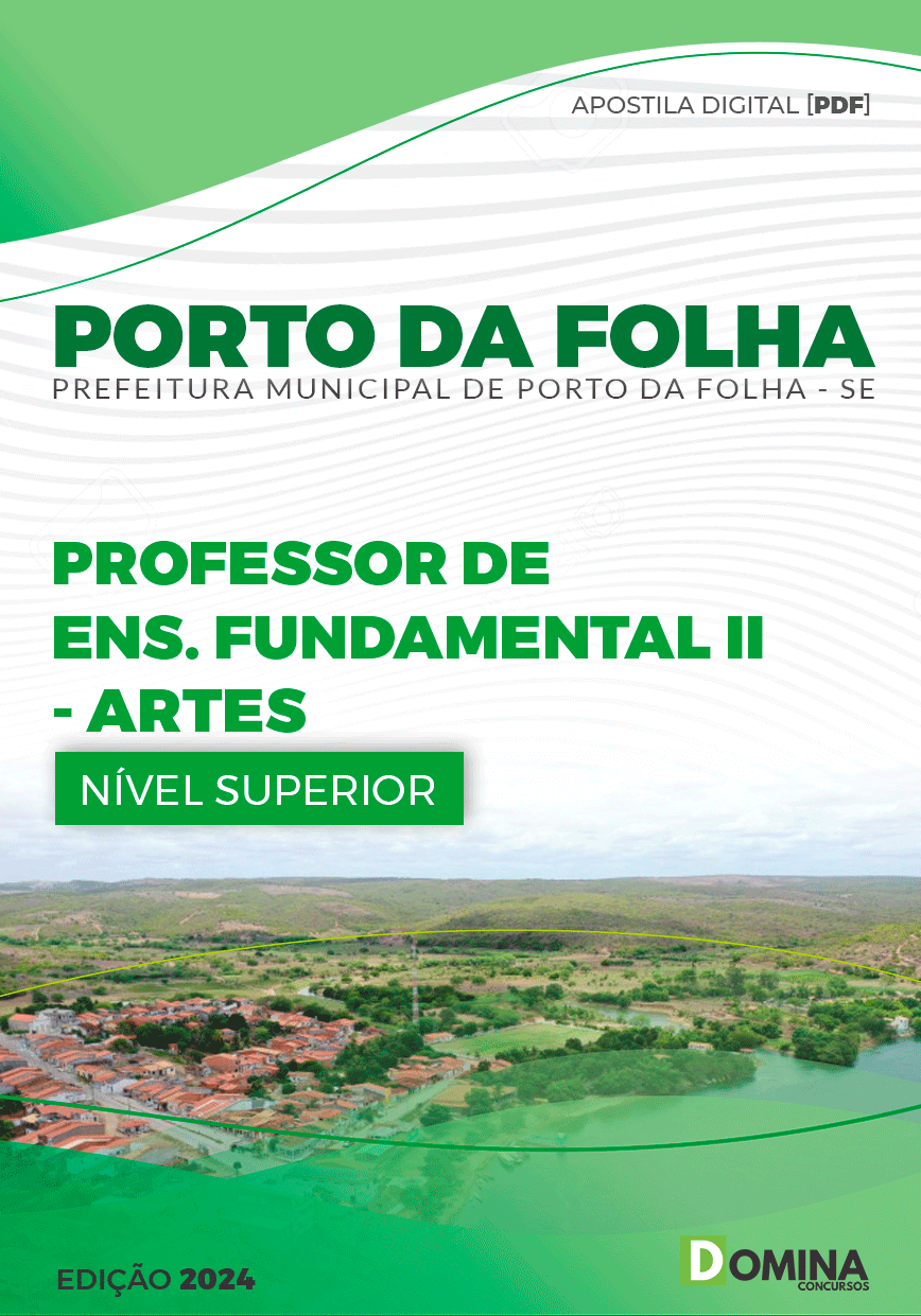 Apostila Porto Da Folha SE 2024 Professor De Artes