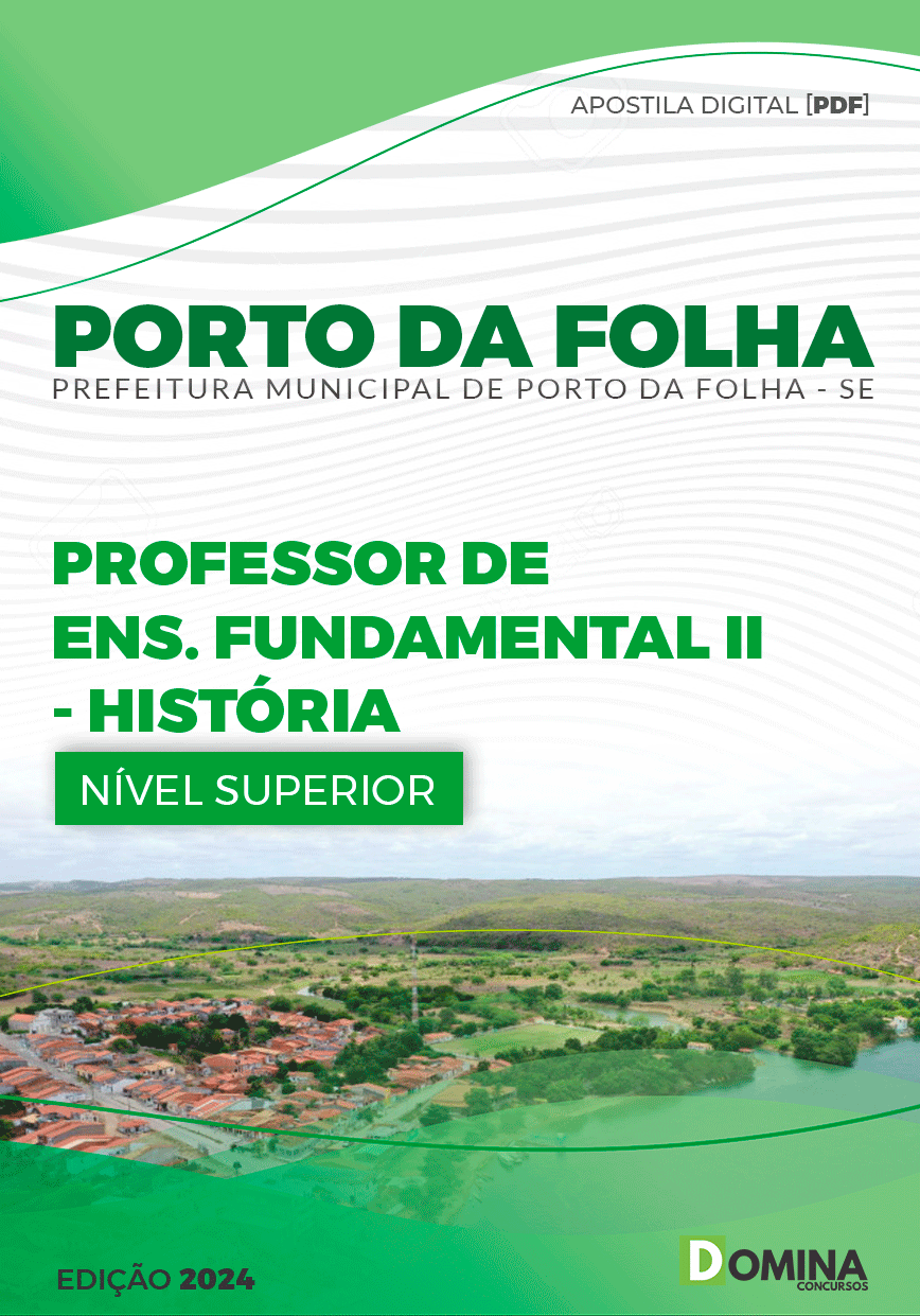 Apostila Porto Da Folha SE 2024 Professor De História