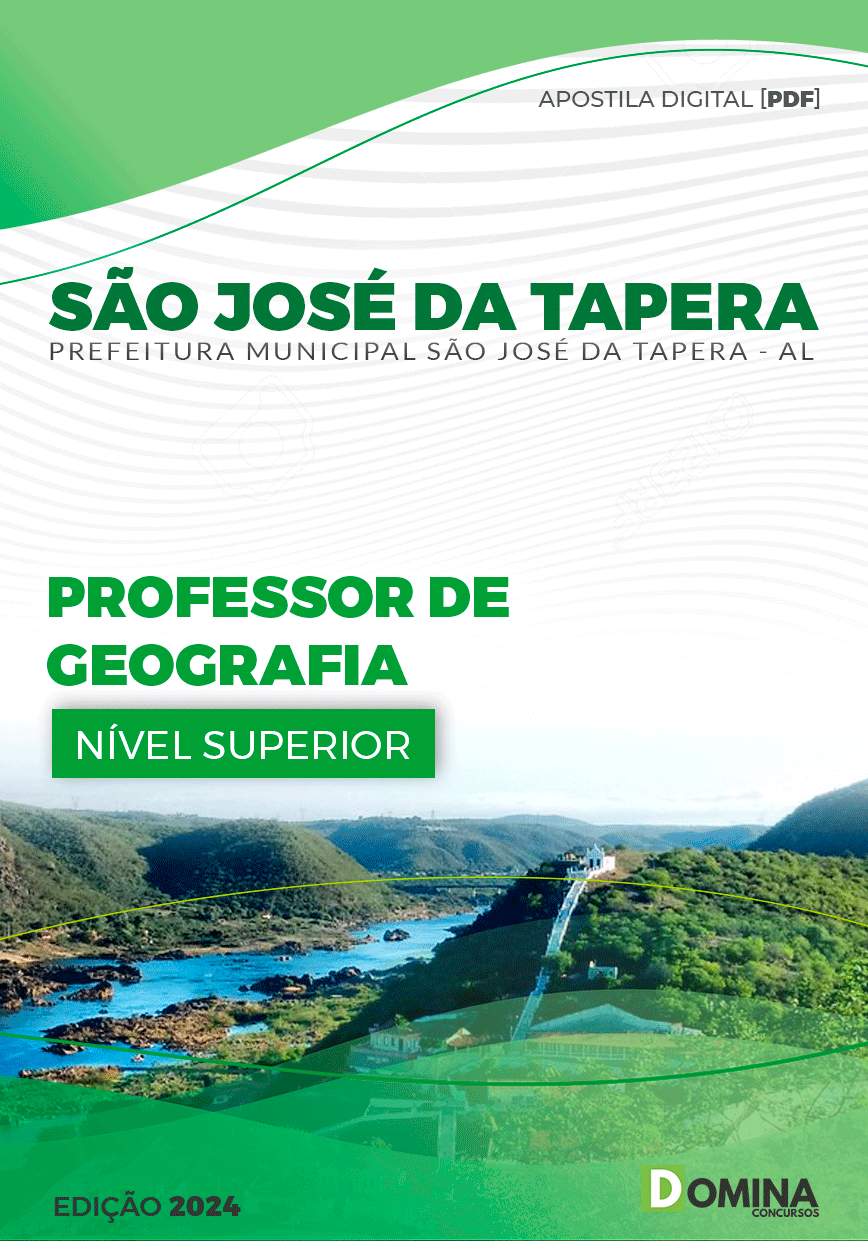 Apostila São José Da Tapera AL 2024 Professor De Geografia