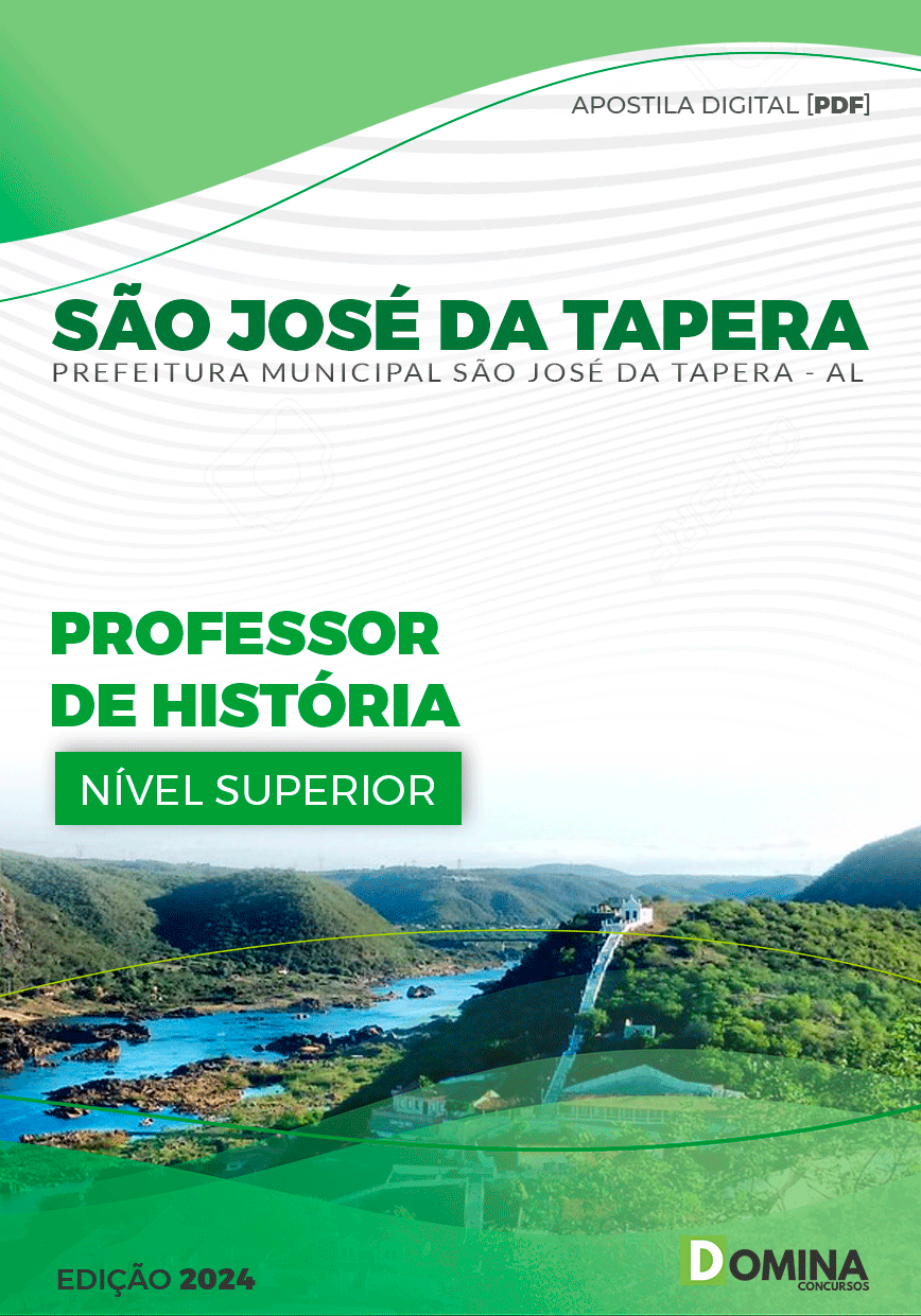 Apostila São José Da Tapera AL 2024 Professor De História