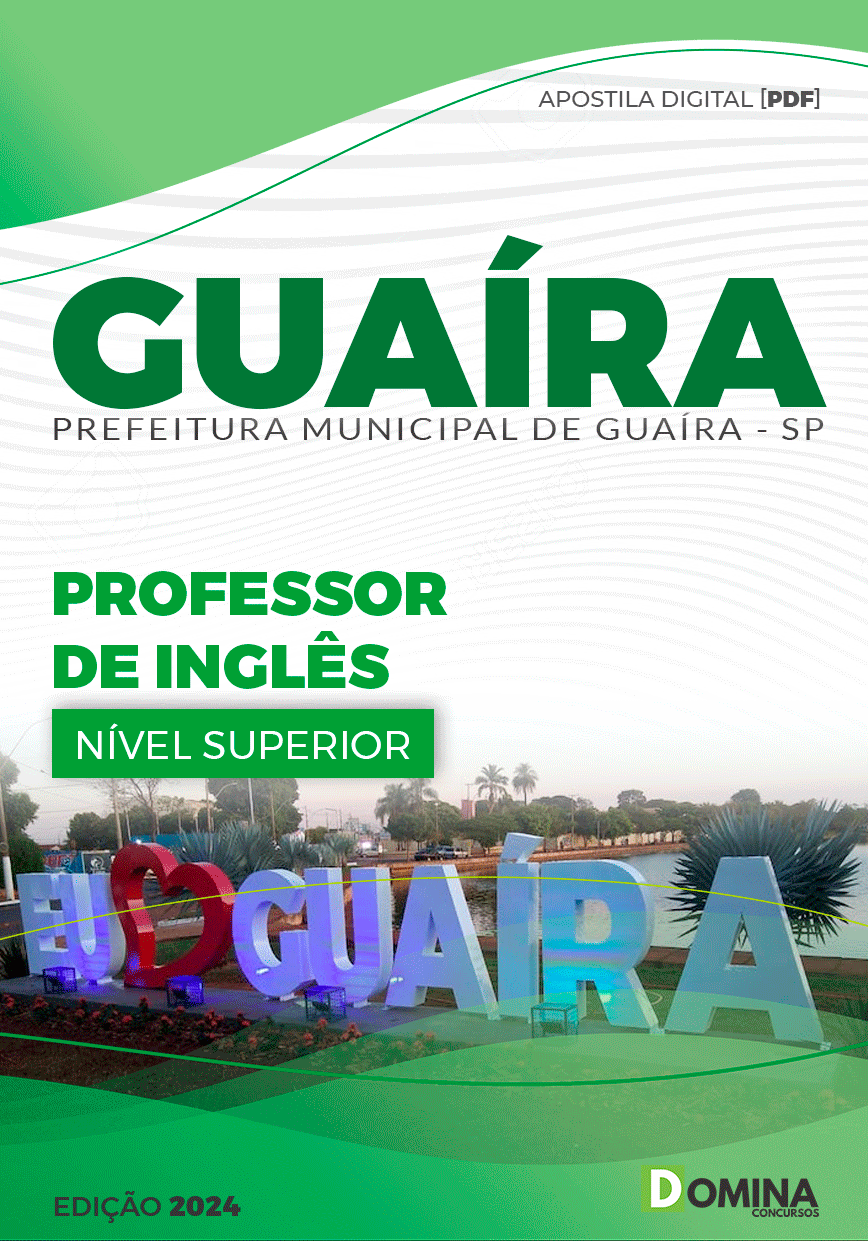 Apostila Professor de Inglês Guaíra SP 2024