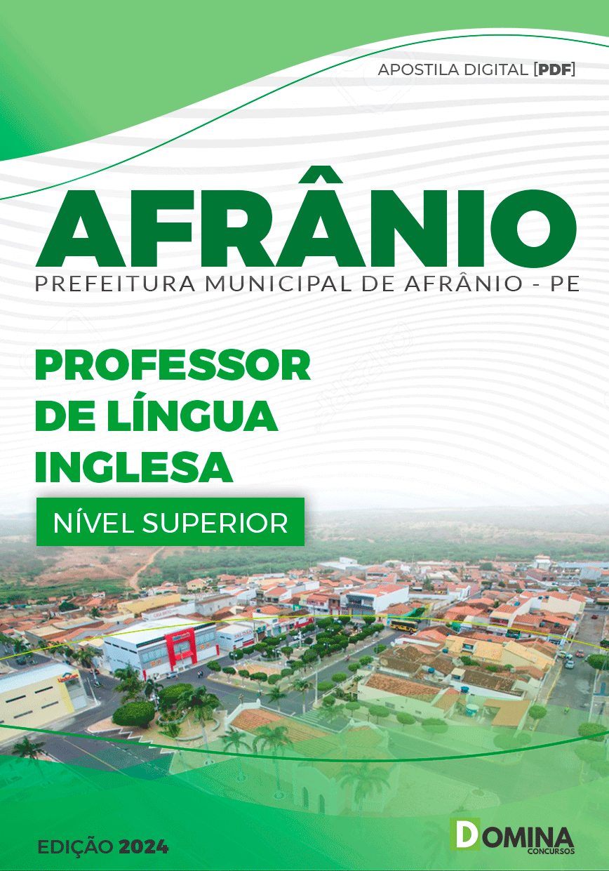 Apostila Afrânio PE 2024 Professor De Língua Inglesa