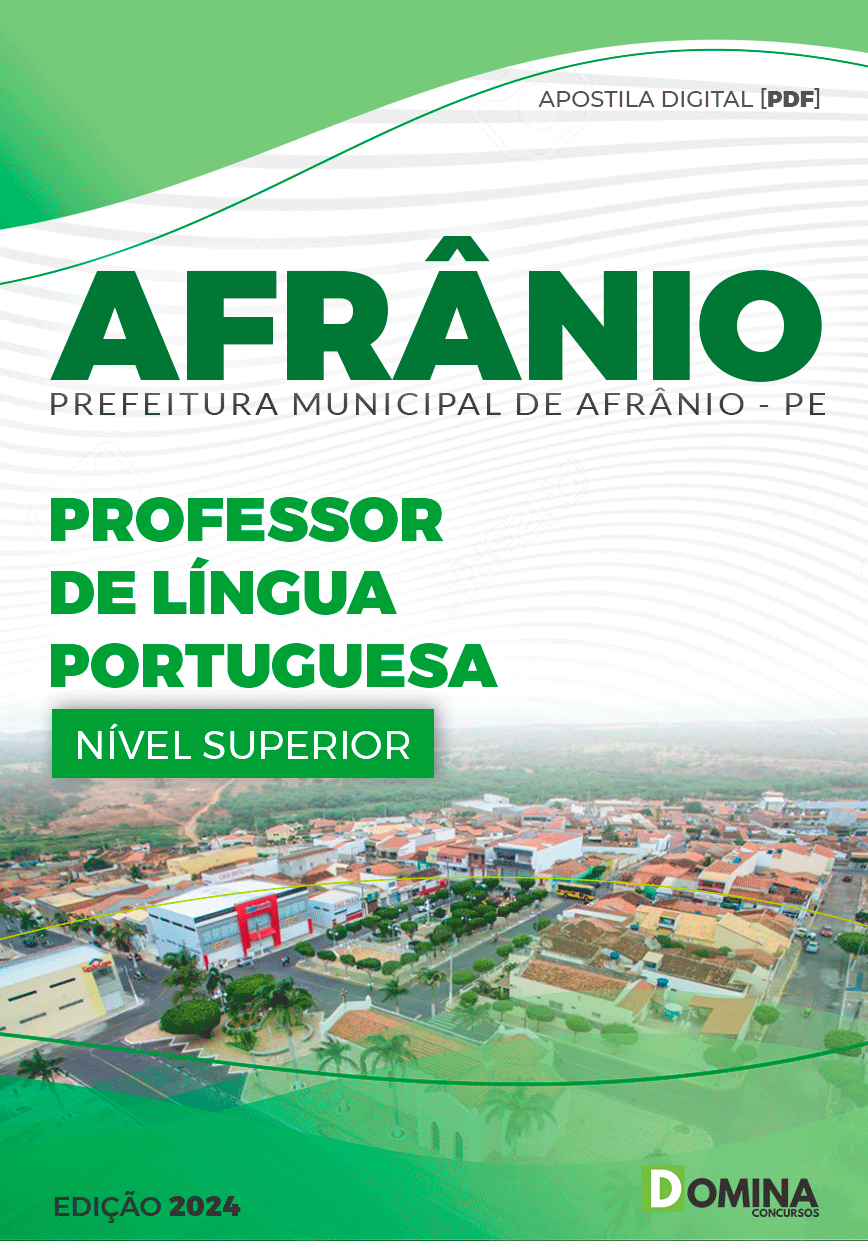 Apostila Afrânio PE 2024 Professor Língua Portuguesa