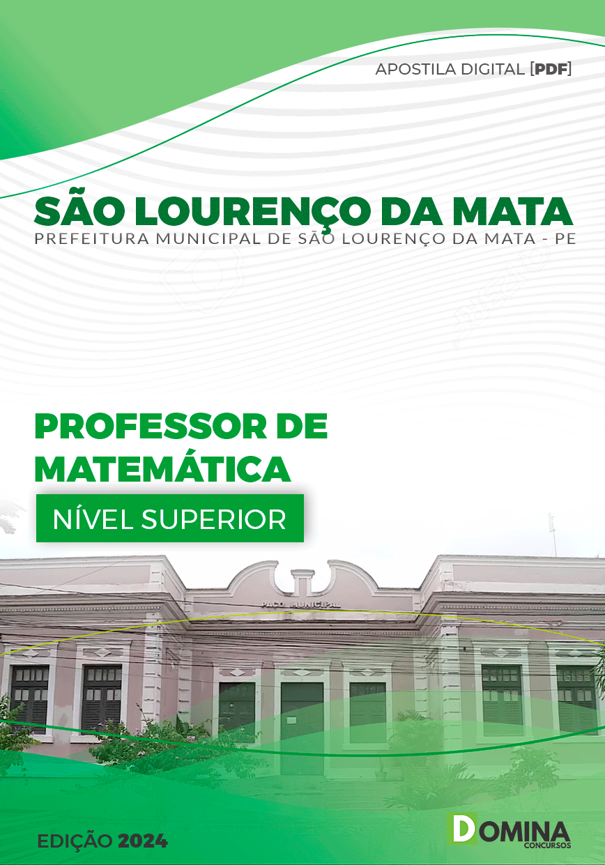 Apostila Professor de Matemática São Lourenço da Mata PE 2024