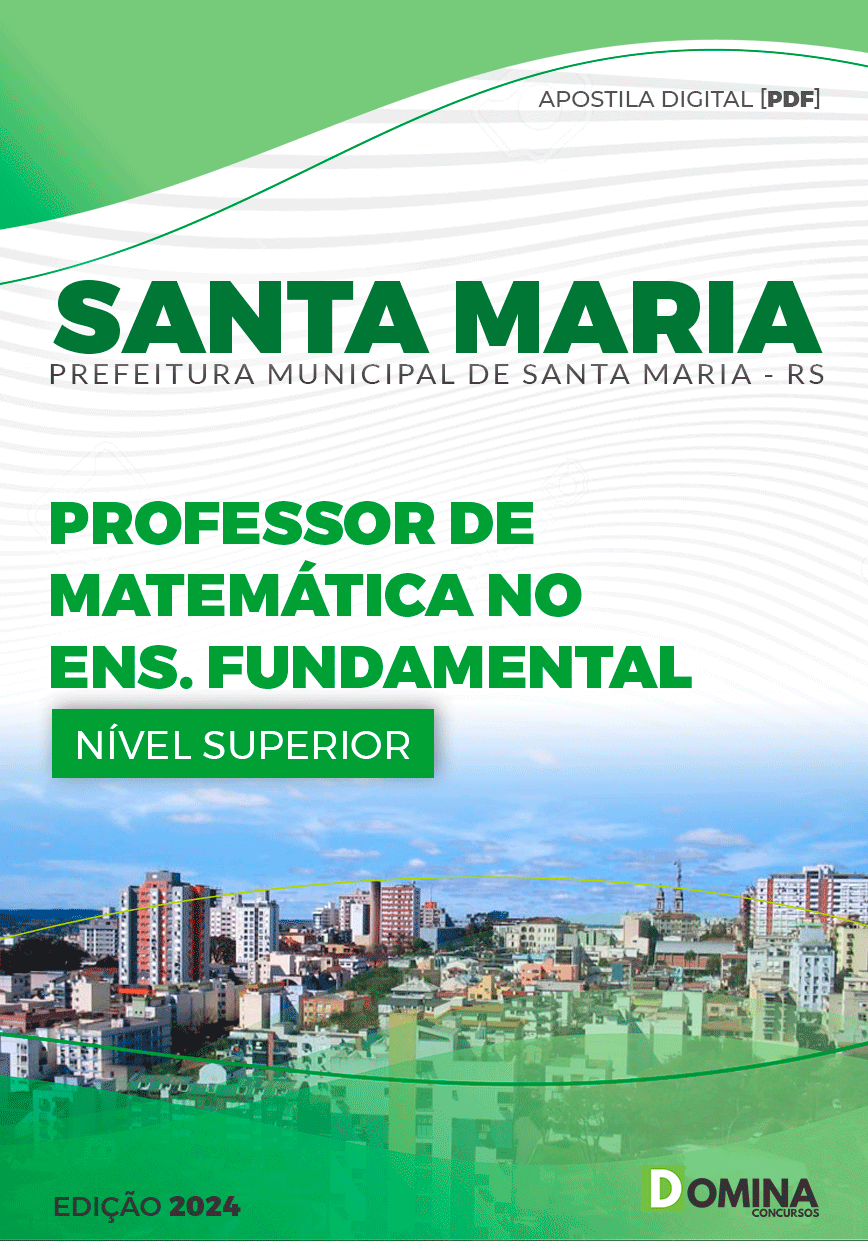 Apostila Professor de Matemática Santa Maria RS 2024