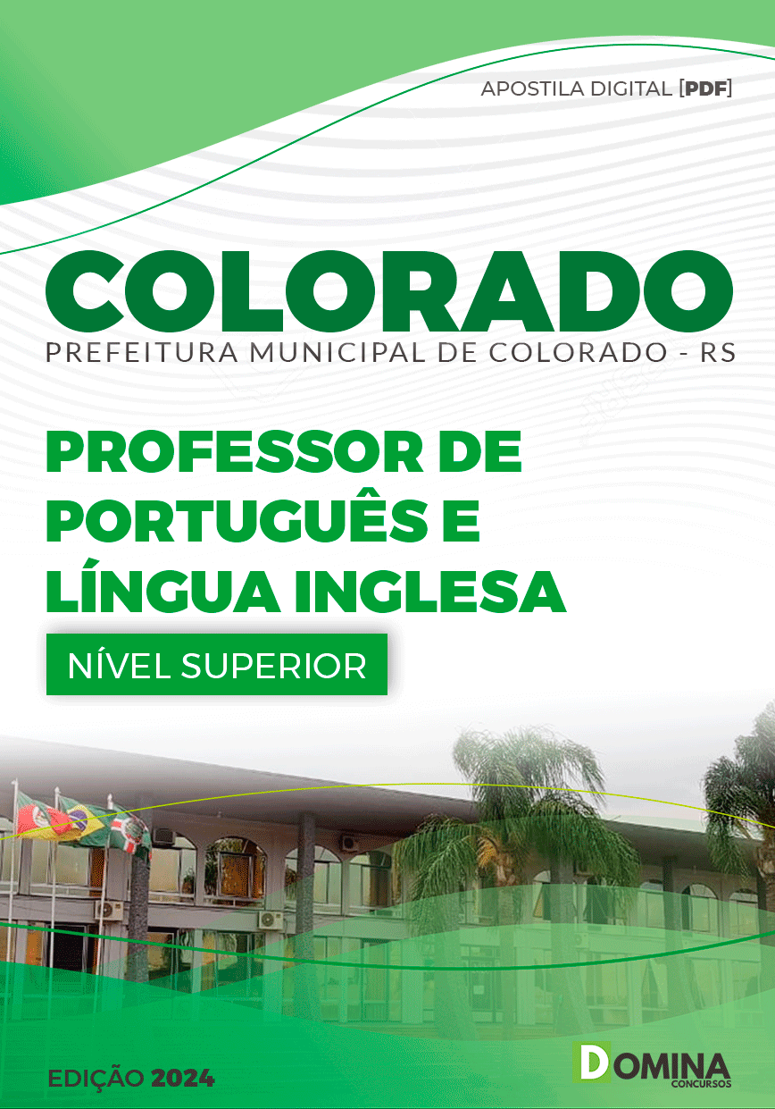 Apostila Colorado RS 2024 Professor De Português Língua Inglesa