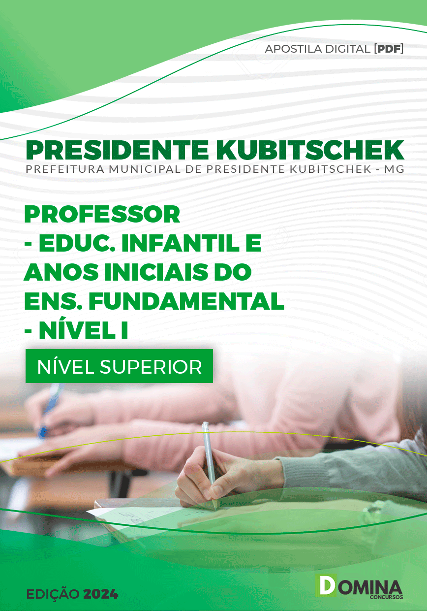 Apostila Professor de Anos Iniciais Presidente Kubitschek MG 2024