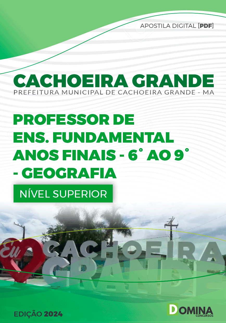 Apostila Cachoeira Grande MA 2024 Professor De Geografia