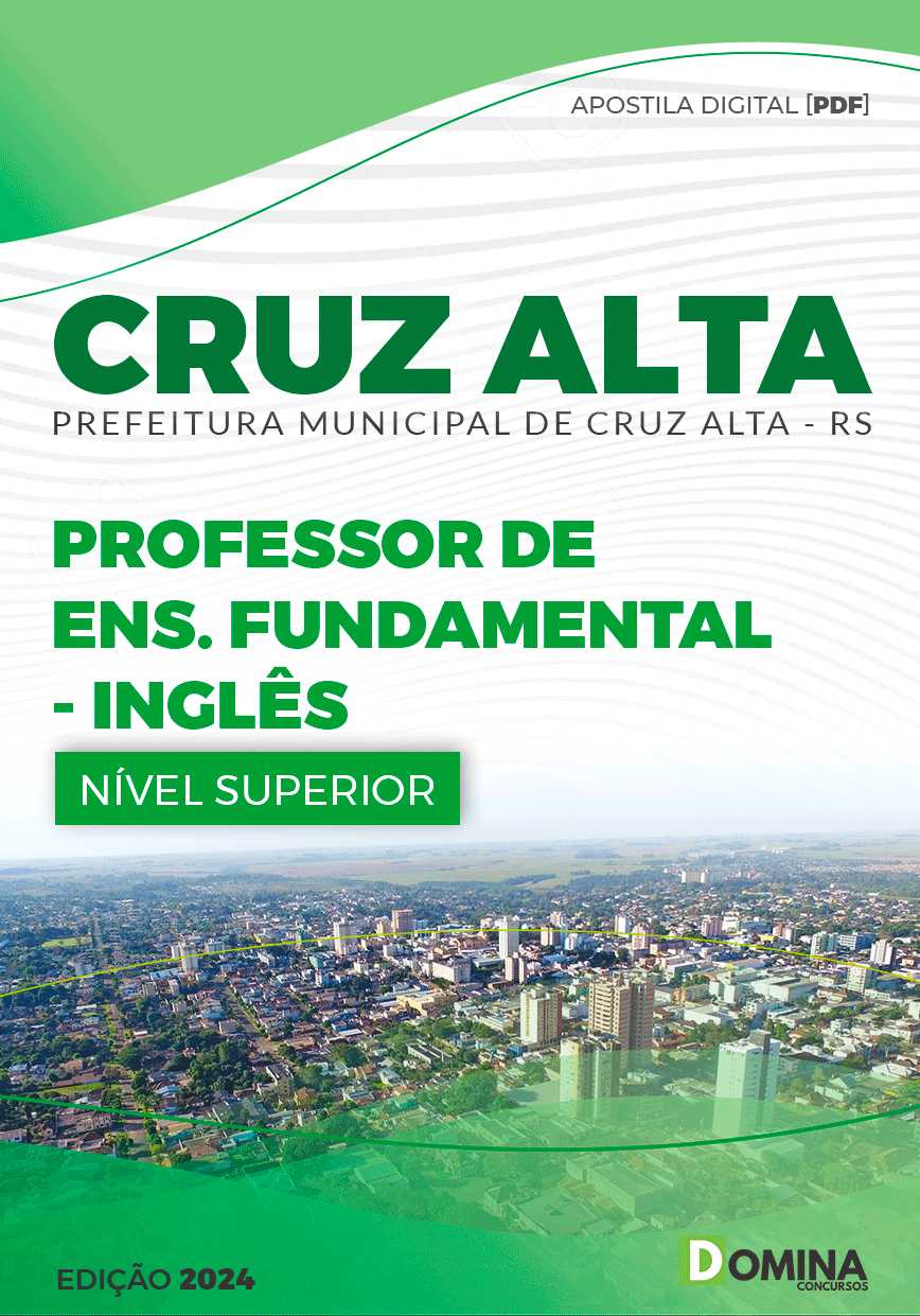 Apostila Professor de Inglês Cruz Alta RS 2024