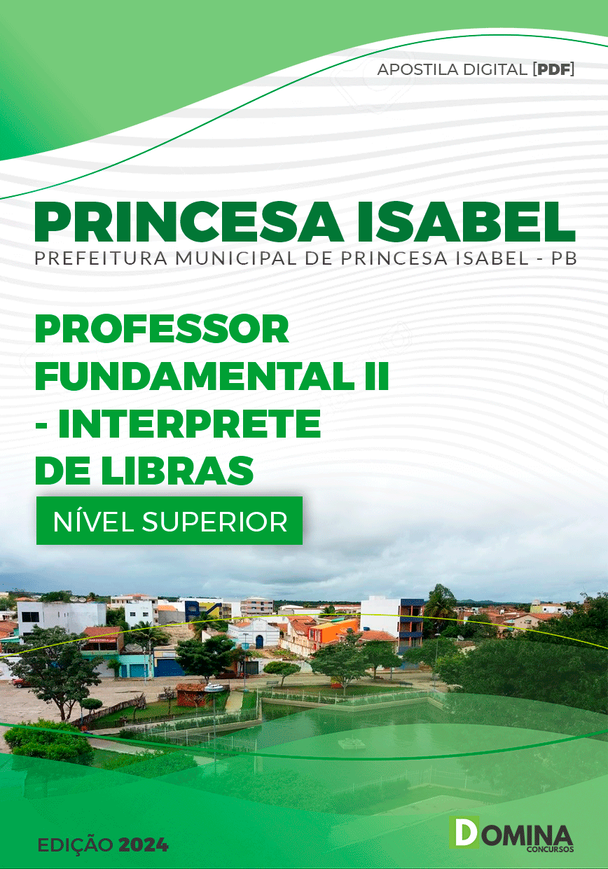 Apostila Princesa Isabel PB 2024 Professor II Interprete De Libras