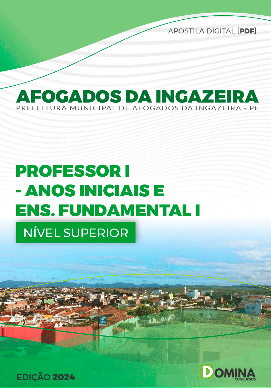 Apostila Afogados Da Ingazeira PE 2024 Professor I Anos Iniciais