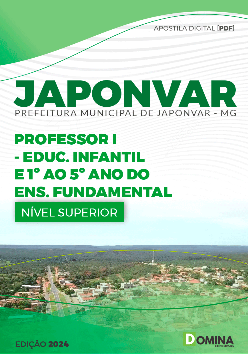 Apostila Professor Educação Infantil Japonvar MG 2024