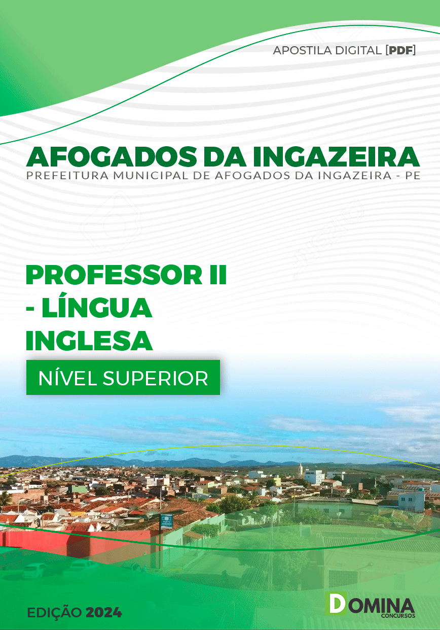 Apostila Afogados Da Ingazeira PE 2024 Prof II Língua Inglesa