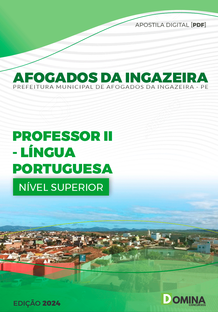 Apostila Afogados Da Ingazeira PE 2024 Prof II Língua Portuguesa