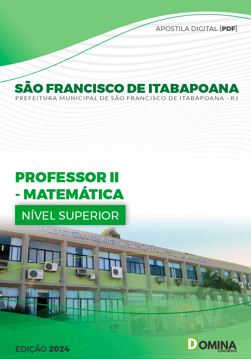 Apostila Professor Matemática São Francisco Itabapoana RJ 2024