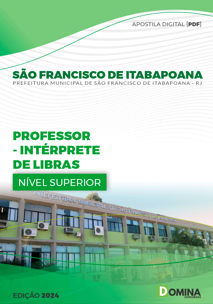 Apostila Professor de LIBRAS São Francisco Itabapoana RJ 2024