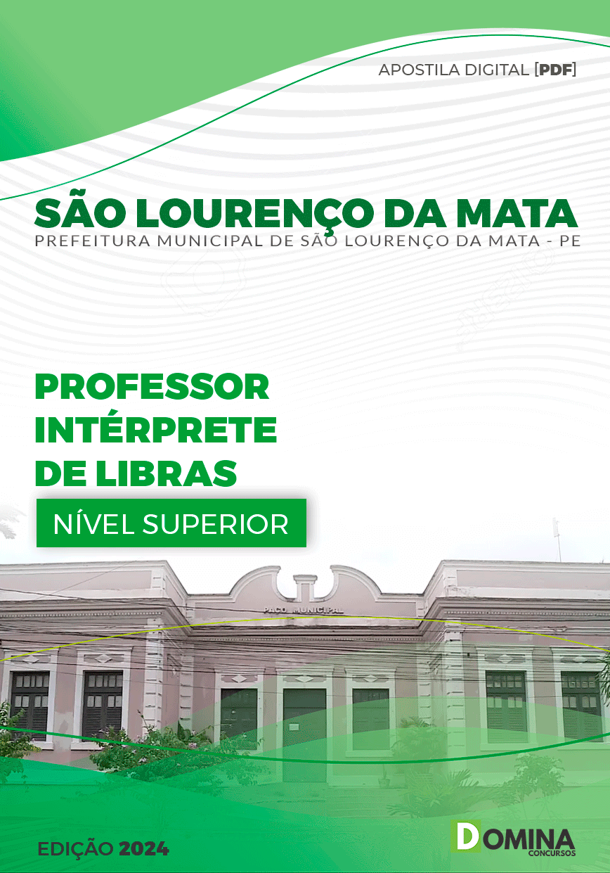 Apostila Professor de LIBRAS São Lourenço da Mata PE 2024