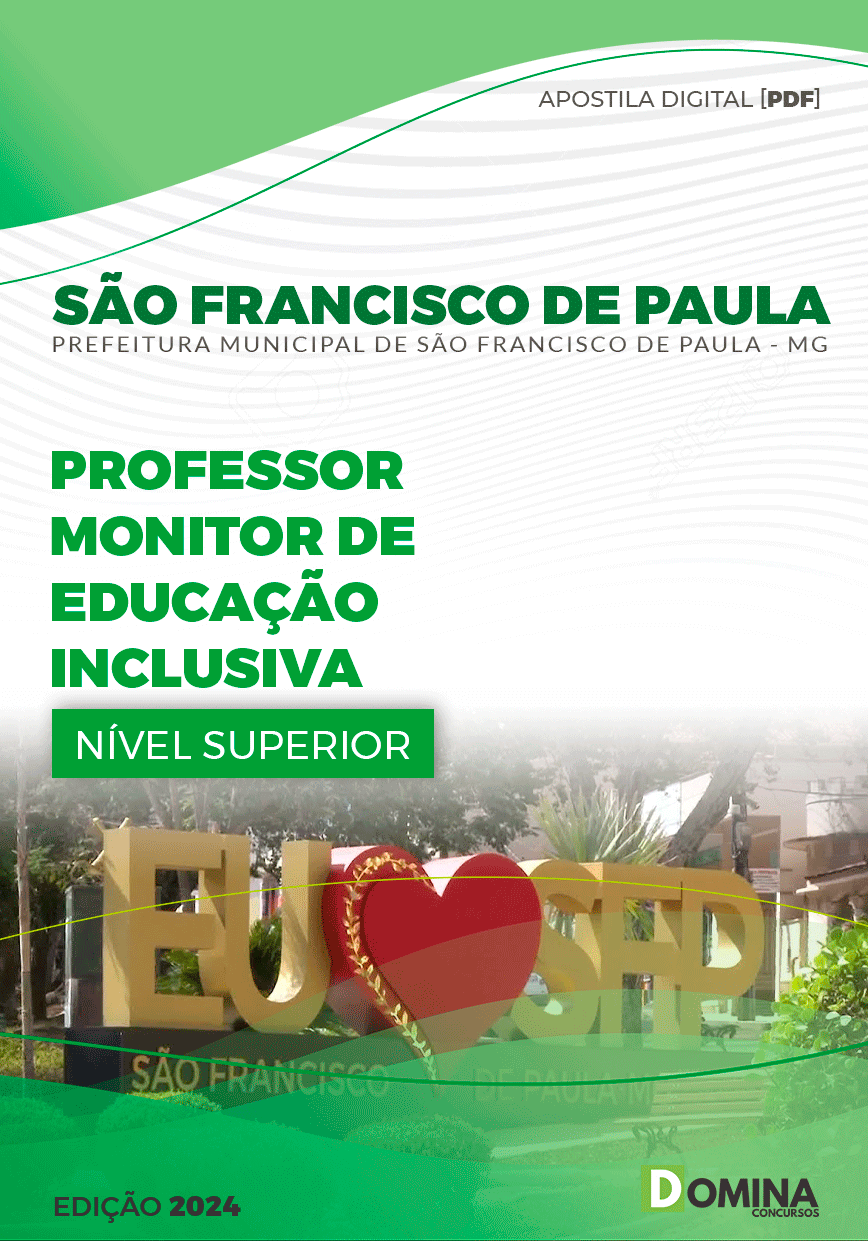 Apostila São Francisco de Paula MG 2024 Prof Monitor Educação