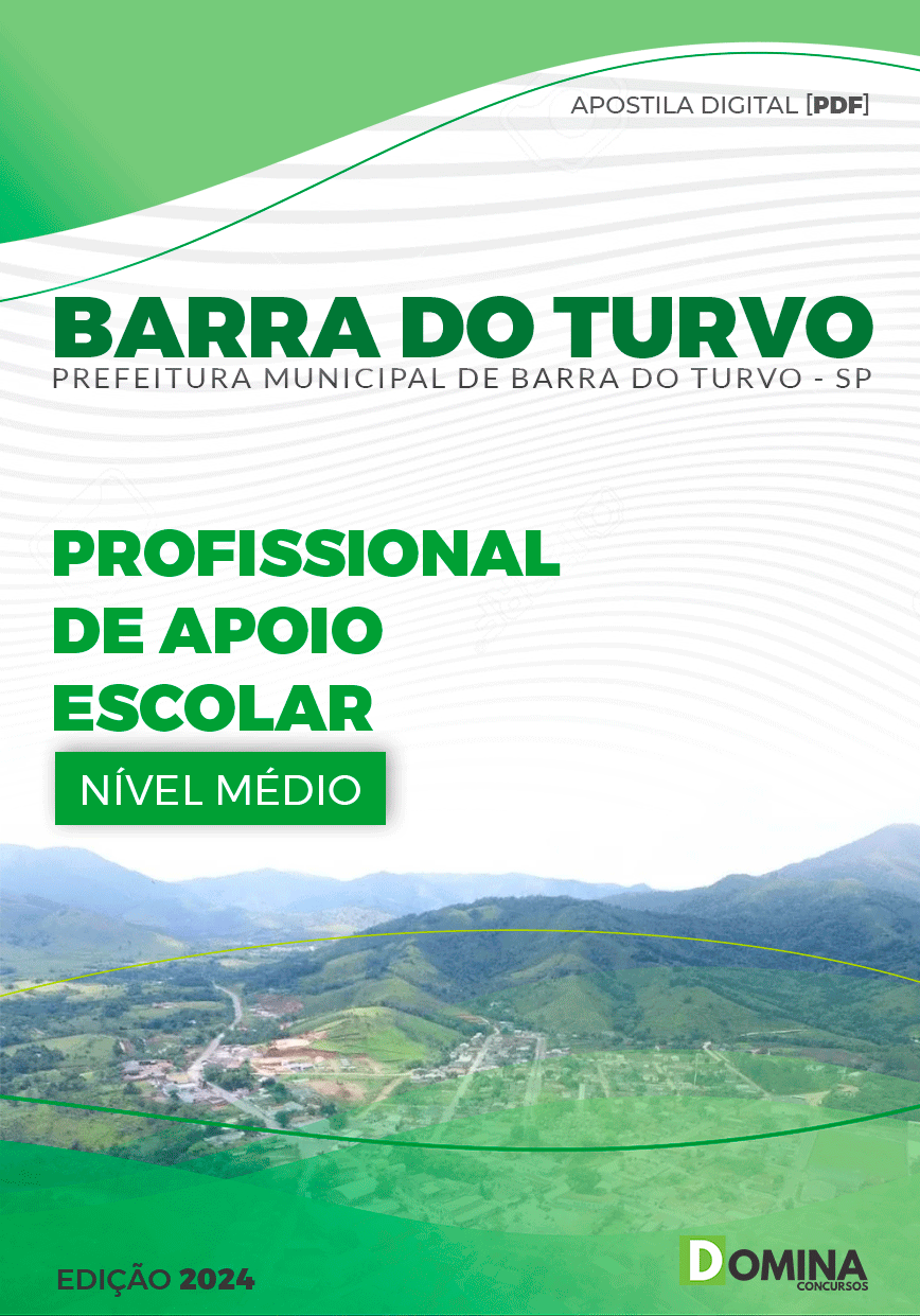 Apostila Barra do Turvo SP 2024 Profissional De Apoio Escolar