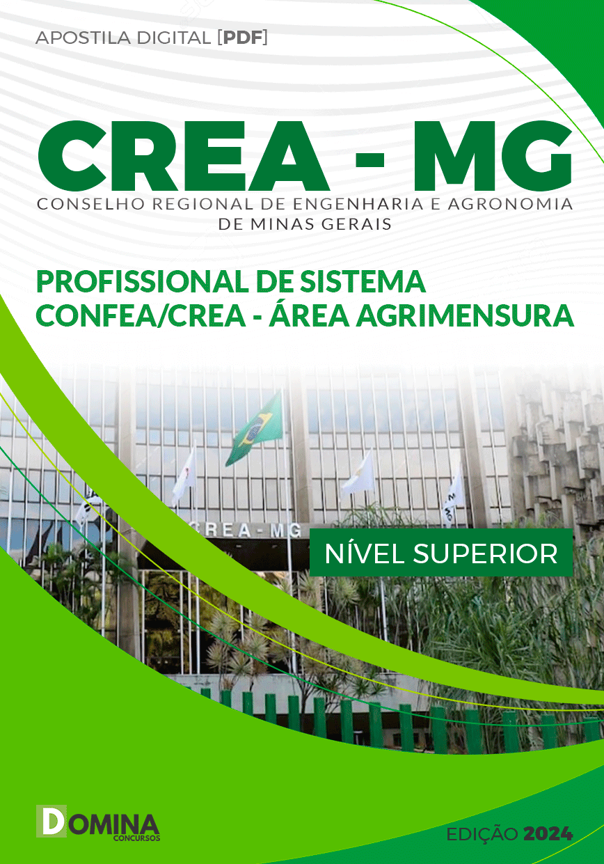 Apostila Profissional Sistema Área Agrimensura CREA MG 2024