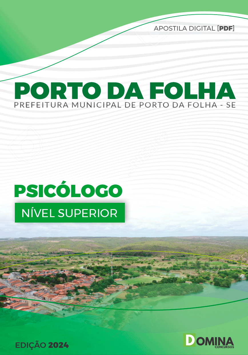 Apostila Porto Da Folha SE 2024 Psicólogo