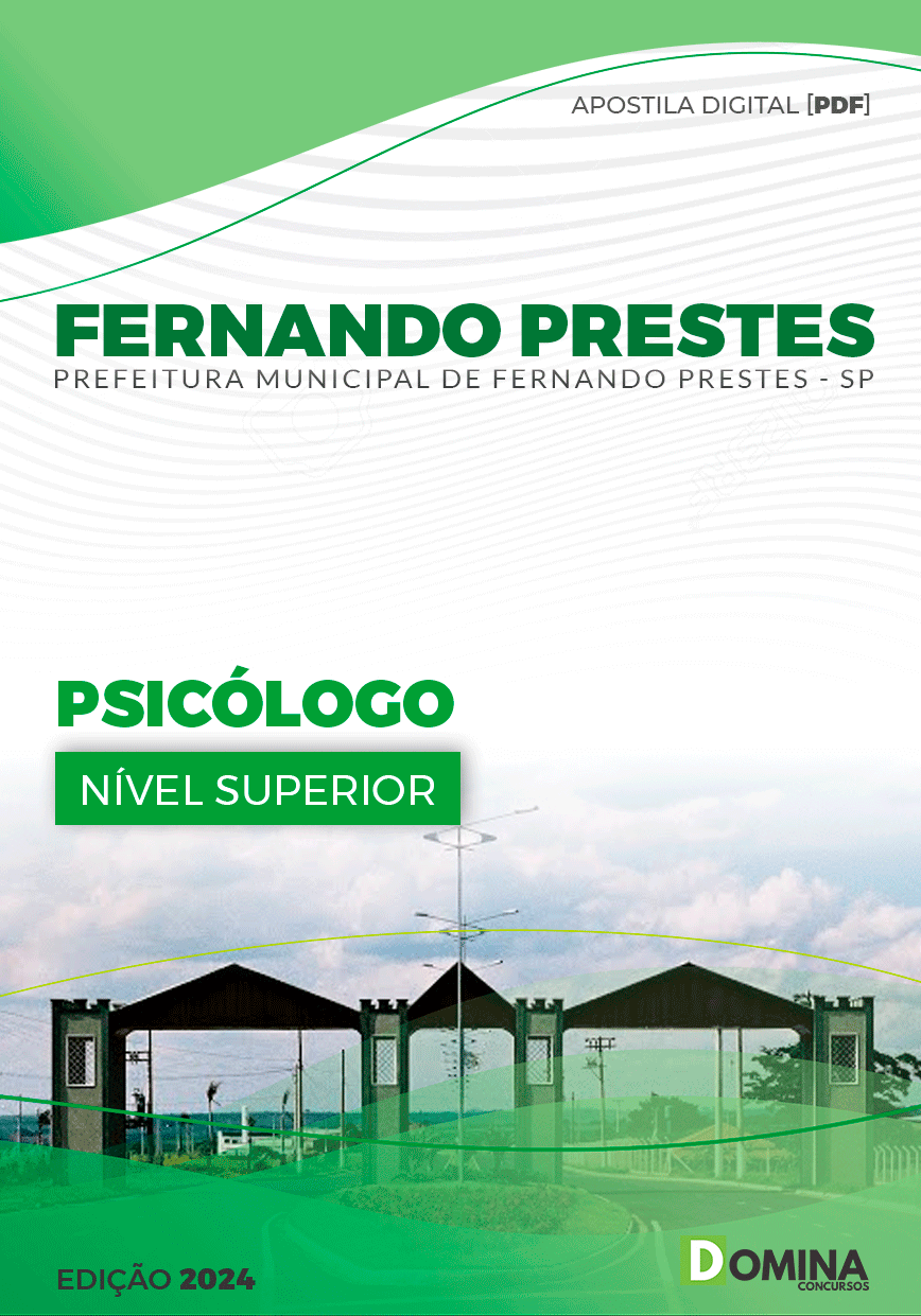 Apostila Fernando Prestes SP 2024 Psicólogo