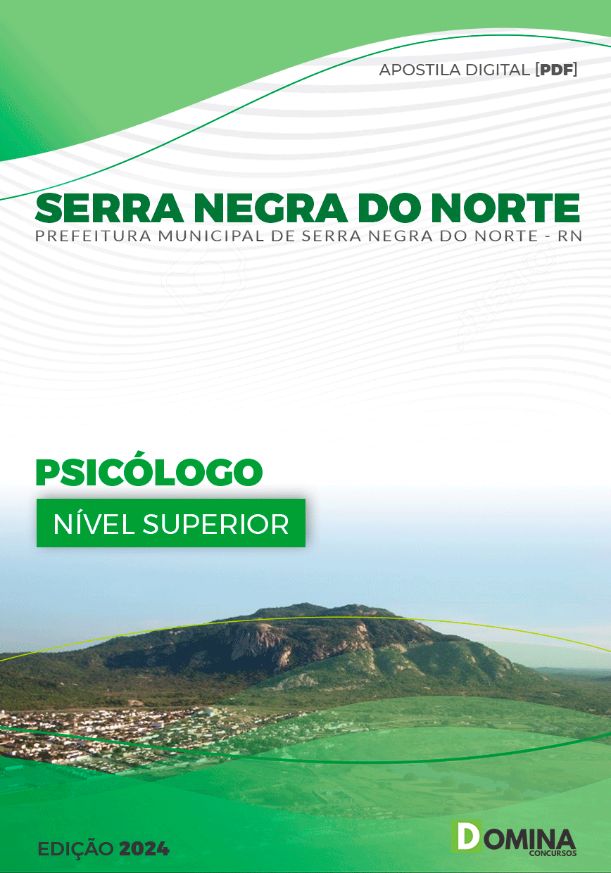 Apostila Serra Negra Do Norte RN 2024 Psicólogo